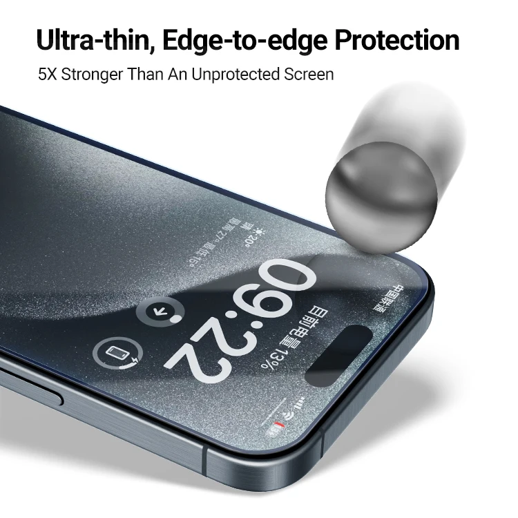 BANGLASS One second clean adsorption AR tempered glass film with sticker Privacy screen protector for iphone 15 pro max 14 plus view 5