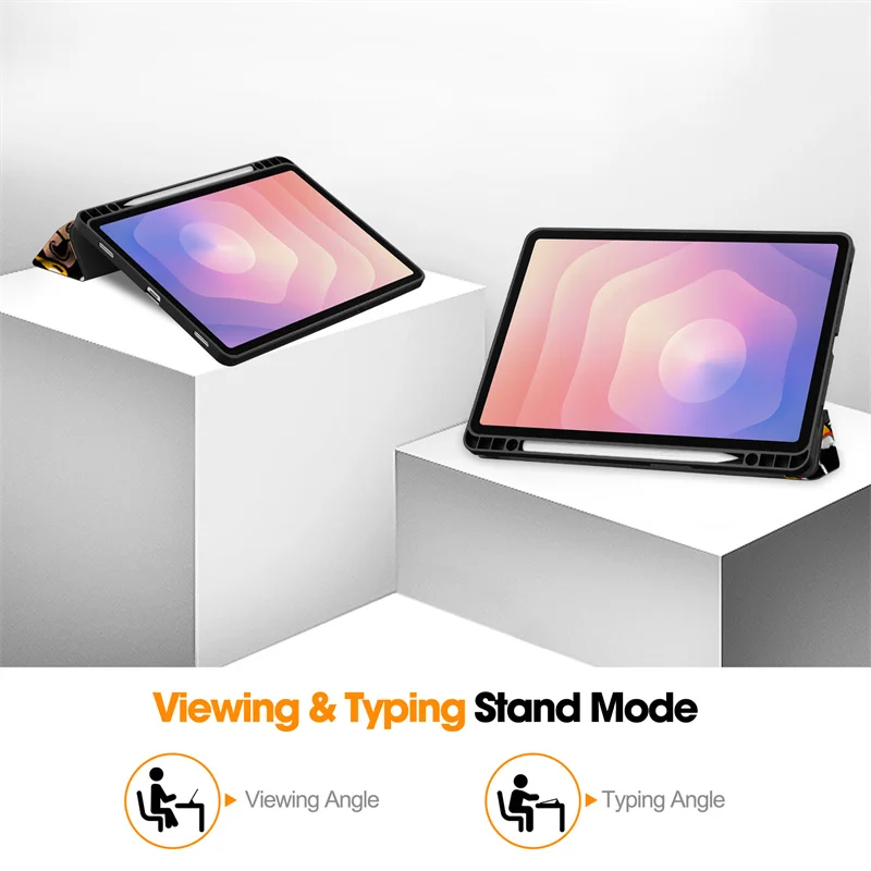 حامل القلم الرصاص لـ Funda Samsung Tab S11 11 "حافظة الكمبيوتر اللوحي الذكية لجهاز Galaxy Tab S11 5G SM-X730 SM-X736B Soft TPU Back Coque