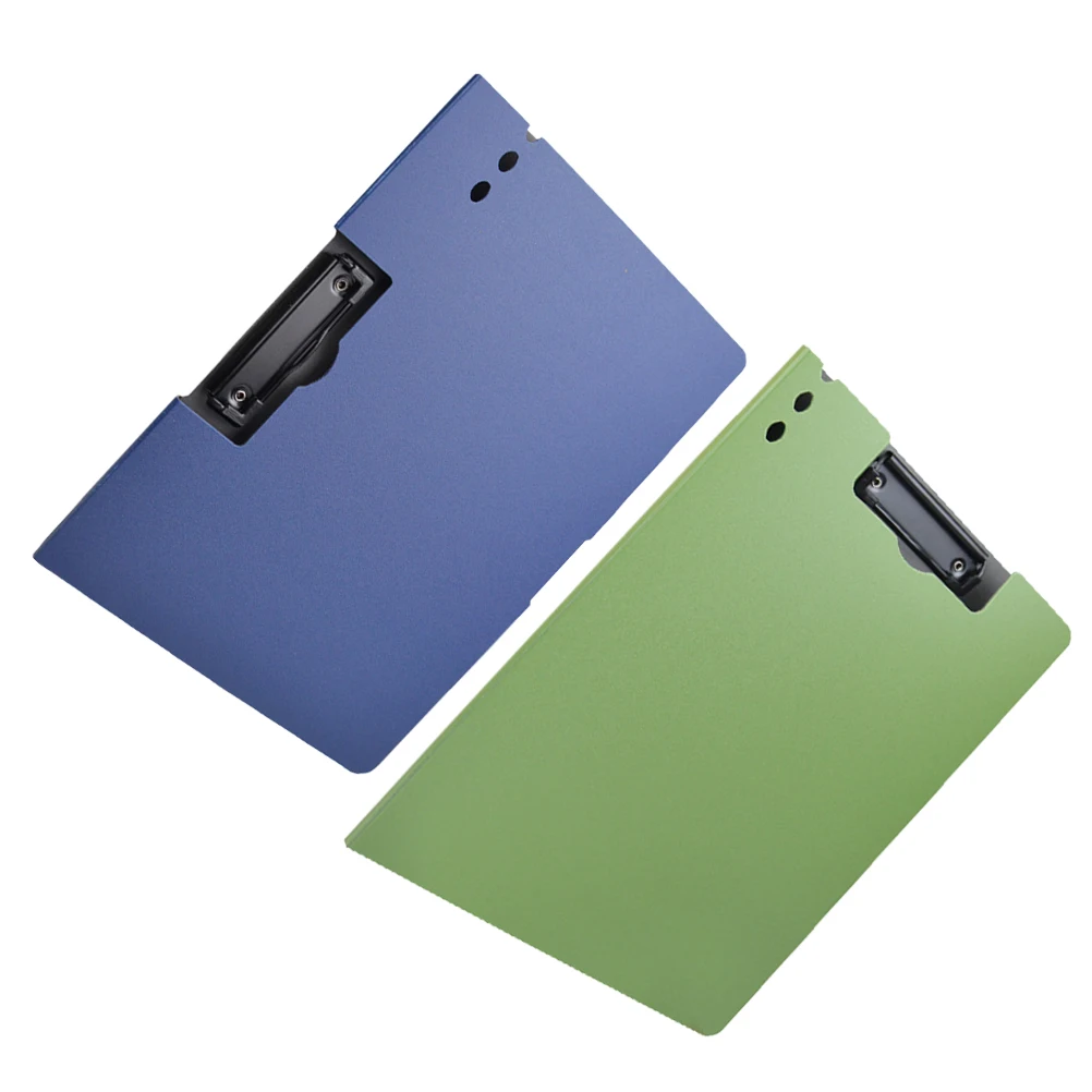 

2Pcs A4 Board Clip Paper File Holders Lightweight Writing Clipboards Document Organizers Office Supplies Plastic