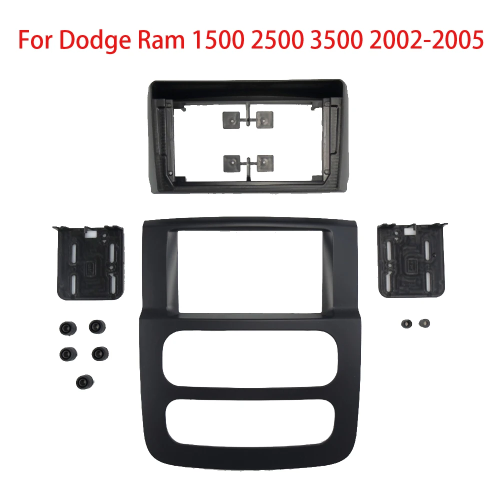 

9 Inch Android Car frame Kit Fascia Panel For Dodge Ram 1500 2500 3500 2002-2005 Cable Android Big Screen Radio Audio Frame