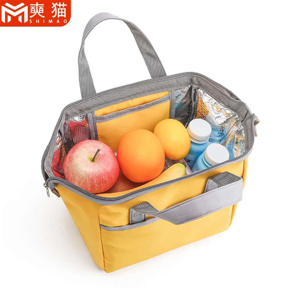 

Portable Insulation Lunch Bag Baby Bottle Feeding Fresh Food Storage Bag Women Handbag Men Outdoor Work Handheld Bento Bag