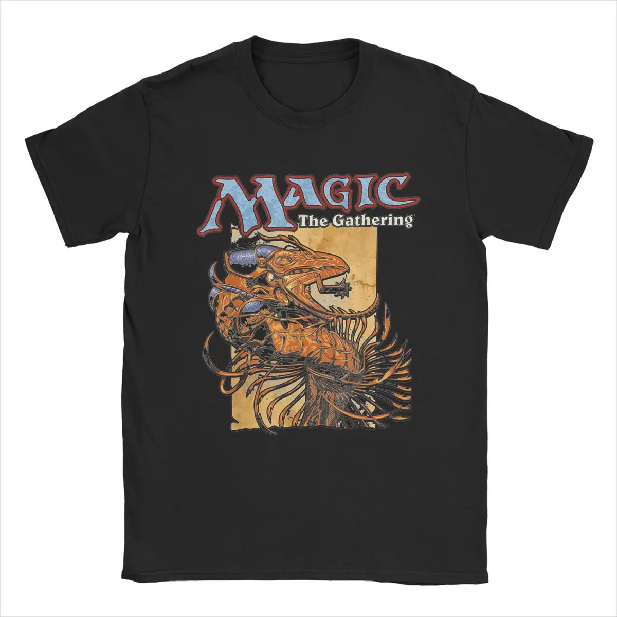 Magic Games Gathering MTG T Shirt Men\'s 100% Cotton Vintage T-Shirts Round Collar Tees Short Sleeve Clothing Plus Size