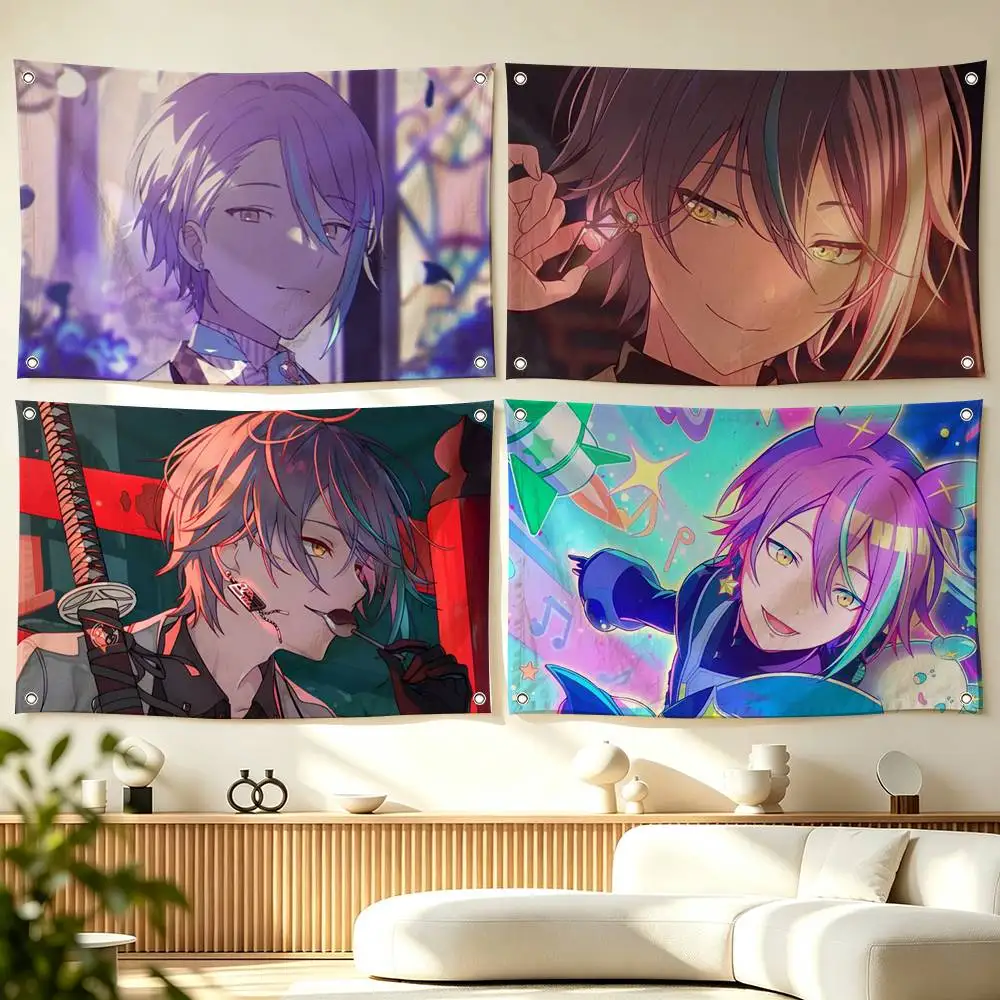 R-Rui K-Kamishiro Project Sekai  Flags for Bedrooms Home Decor Items Outdoor Decors Garage Decoration Flaga