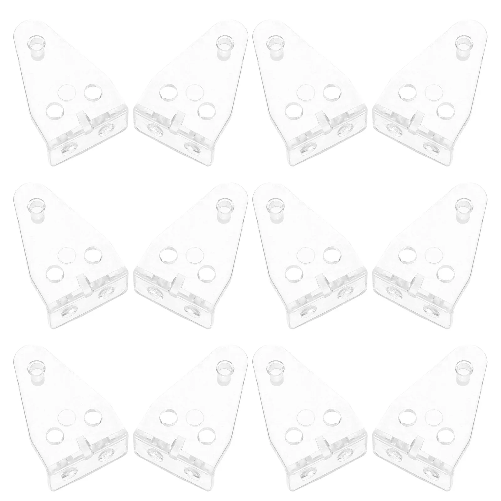 40Pcs Transparent Plastic Hold Down Brackets for Venetian Blinds Blind Fixing Hooks Home Office Use Blinds Bottom Rail Hold