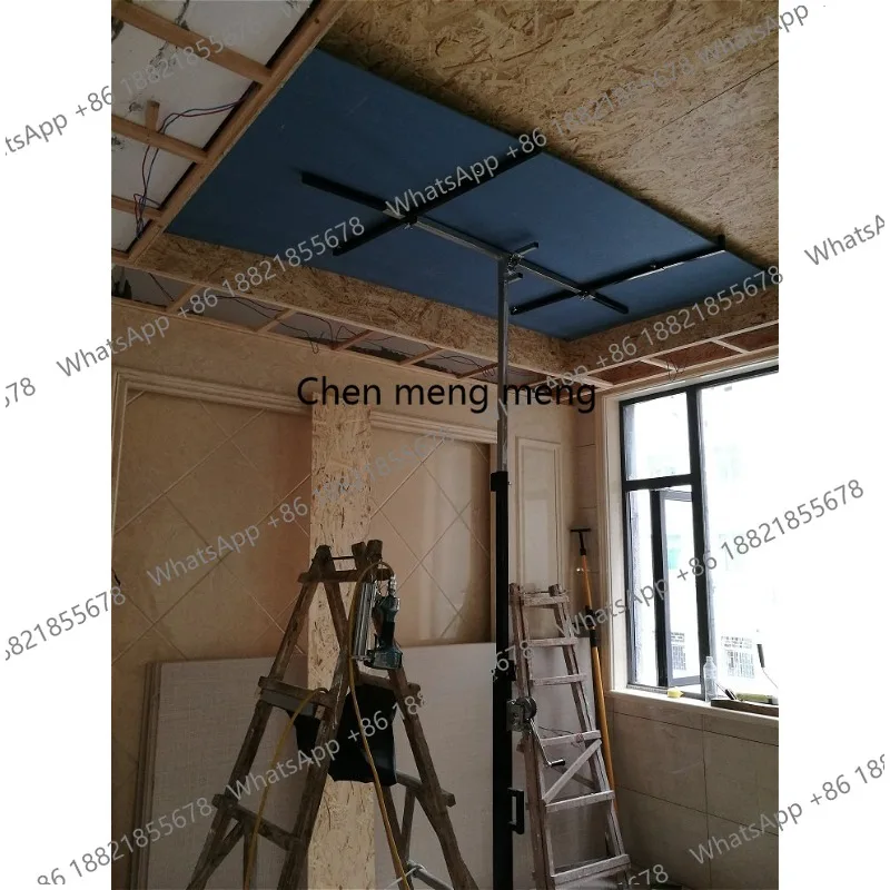 

1pc Hand-cranked Gypsum Board Lifter Lifting and Moving Small Ceiling Punch Lift Hanging Lamp Installation Hoisting Bracket