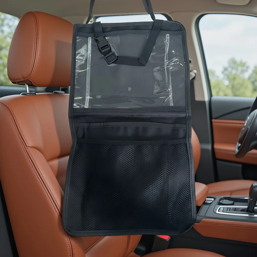 

Универсальный органайзер для автомобиля/внедорожника: сумка-сетка для хранения на заднем сиденье или в багажнике — увеличенный размер, многофункциональный карман-сетка