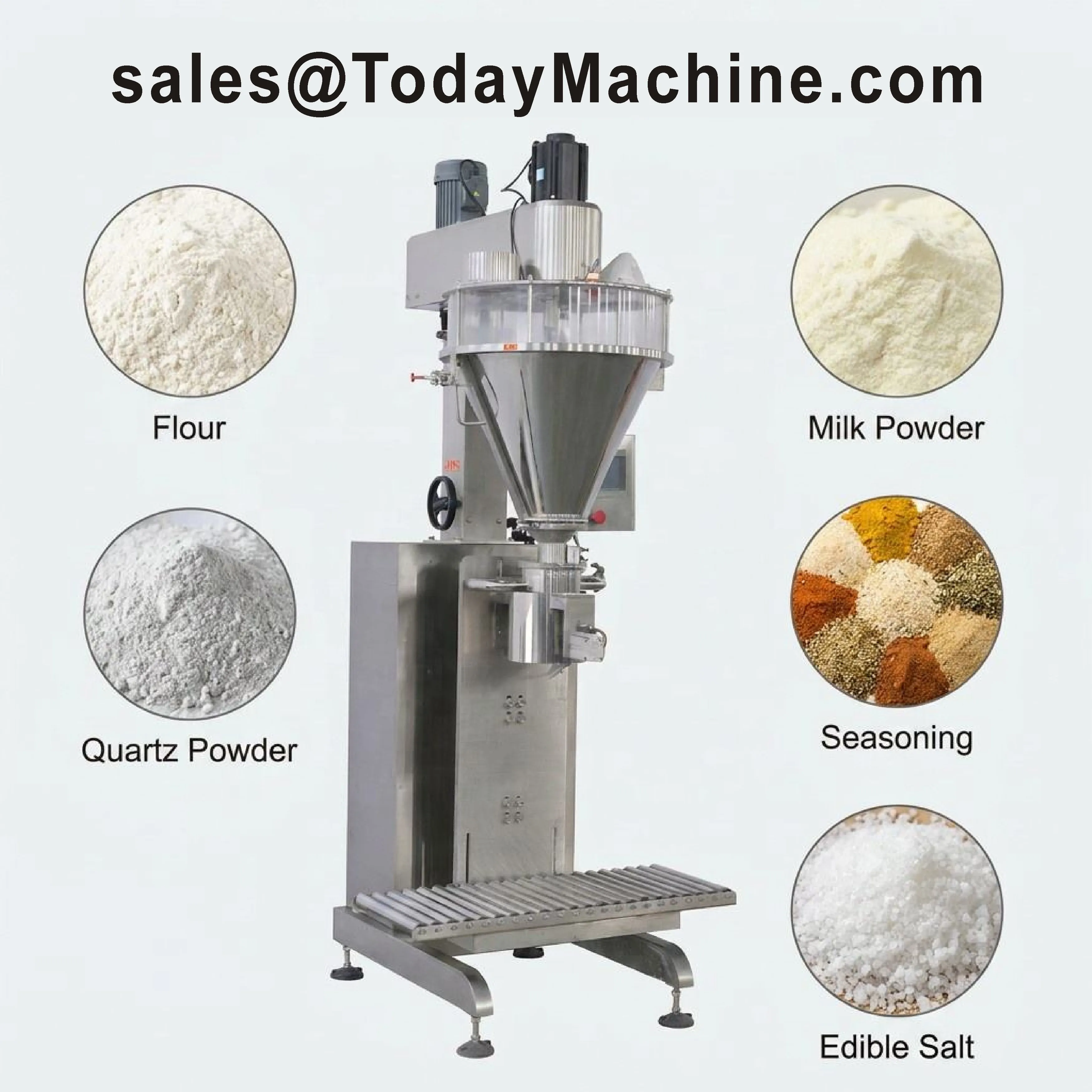 Small Semi Auto Auger Filler Powder Filling Machines