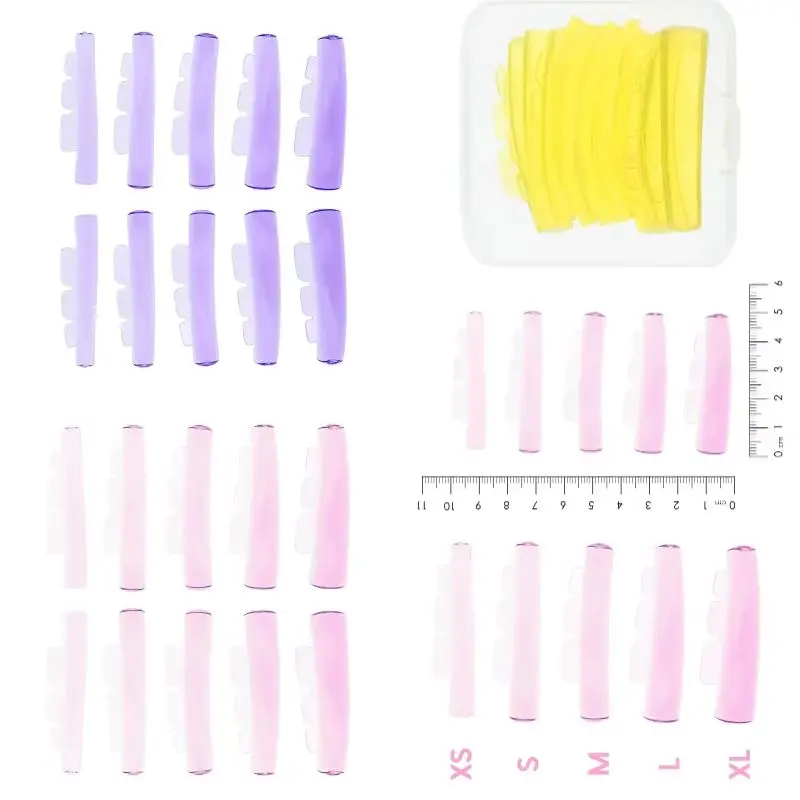 5 Pairs Crown Silicone Eyelash Perm Pads Sticky Lashes Rods Shield Lifting 3D Eyelash Curler Accessories Makeup Tools