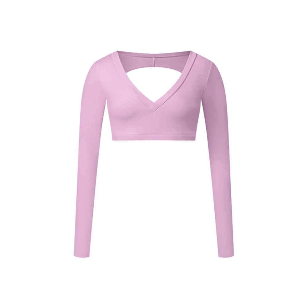 Yoga Long sleeved Women\'s Gym Fitness Wear T-shirt Long sleeved Crop Top Yoga Shirt Female Push Up Workout Single Piece Top