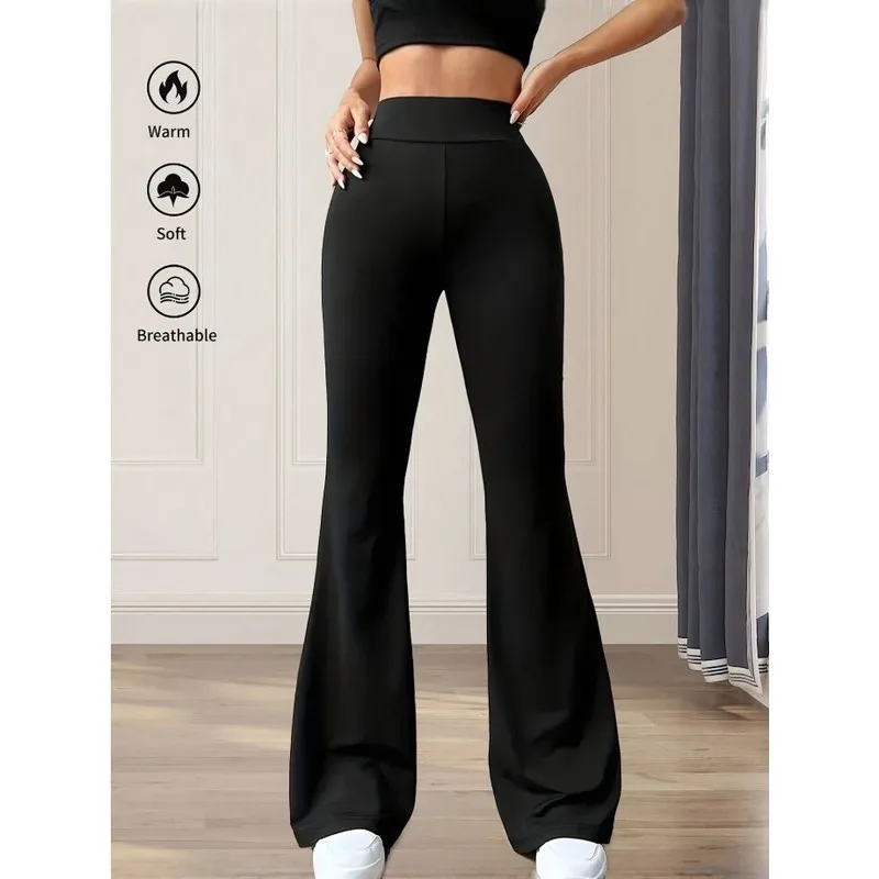 Women's High Waist Flare Leggings Stretch Bootcut Yoga Pants Slim Fit Gym Workout Running Trousers