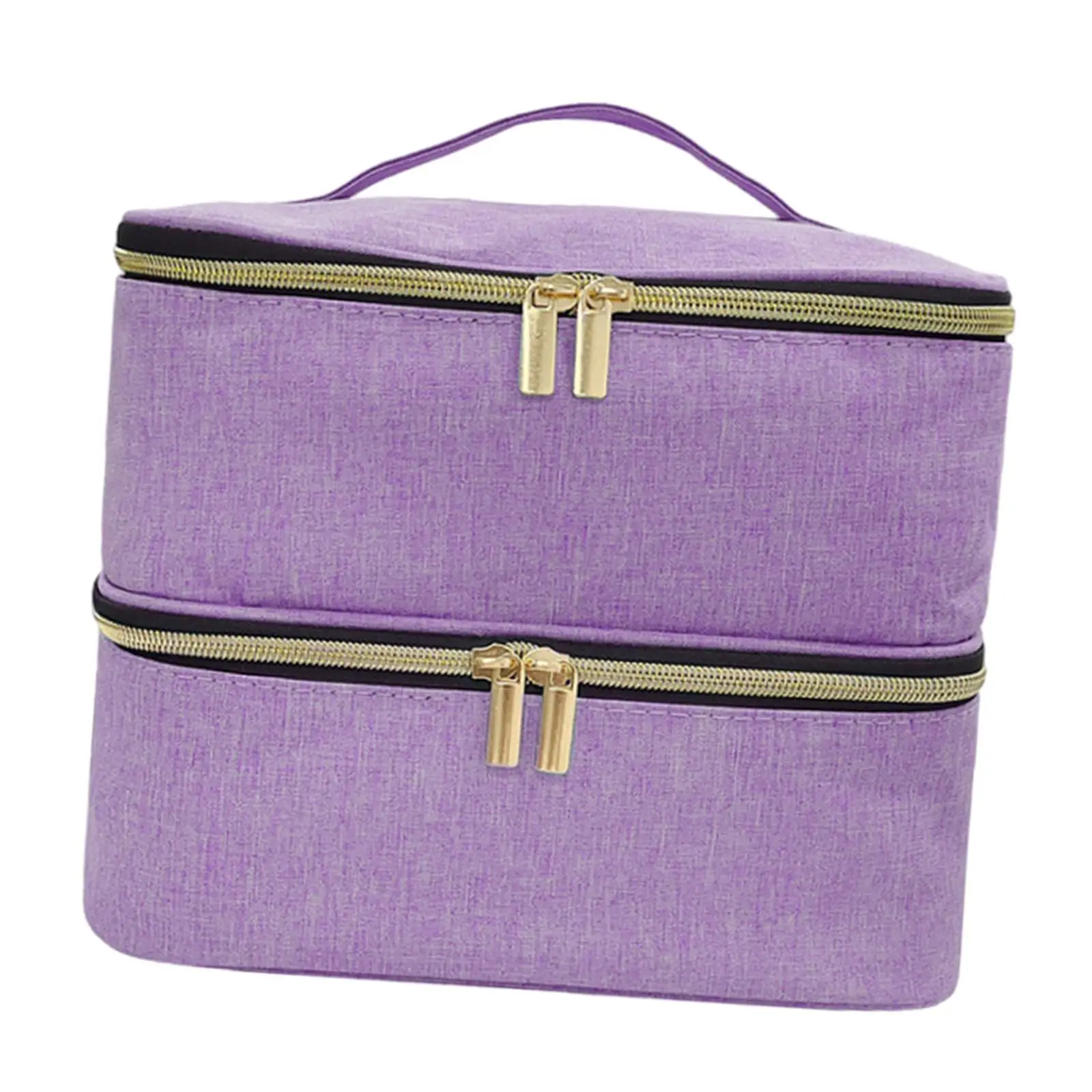 Portable Nail Polish Organizer Case With Detachable Divider Ensures Safe Travel For Nail Supplies Sturdy And Durable.