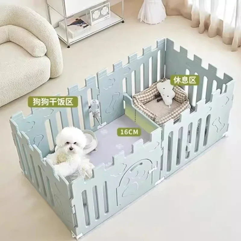 #Accessories Supplies Dog Fence Kennel Stuff Barrier Grating Dog Fence Playpen Balcony Circle Barrera Para Mascotas Dog Supplies