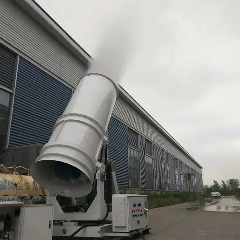 2025 new Remote Control Mobile Fog Cannon High Pressure Misting System Water Fog Cannon Environmental Protection Water