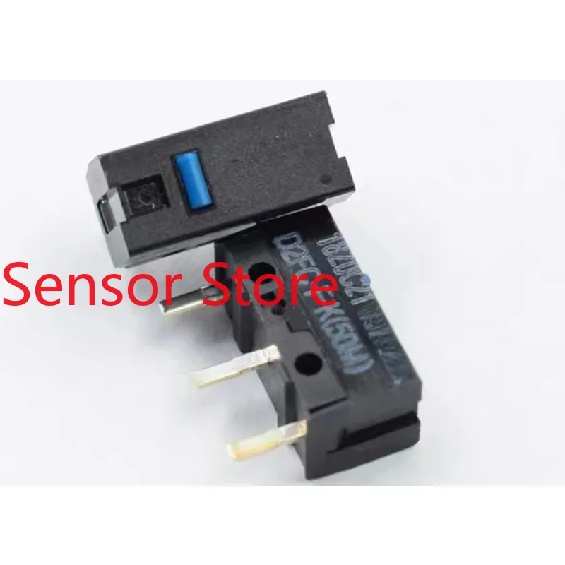 10PCS D2FC-F-K(50M) Mouse Micro Switch 3 Pins Blue Dot Original Buttons