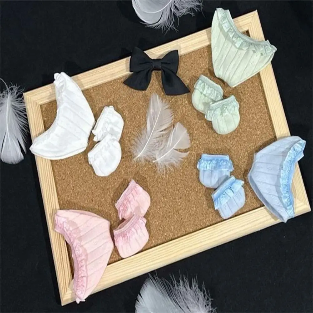 Cute 20cm Doll Underpants Doll Accessories Change Dressing Game Mini Panties Socks Set Multicolor Playing House Dolls Clothes