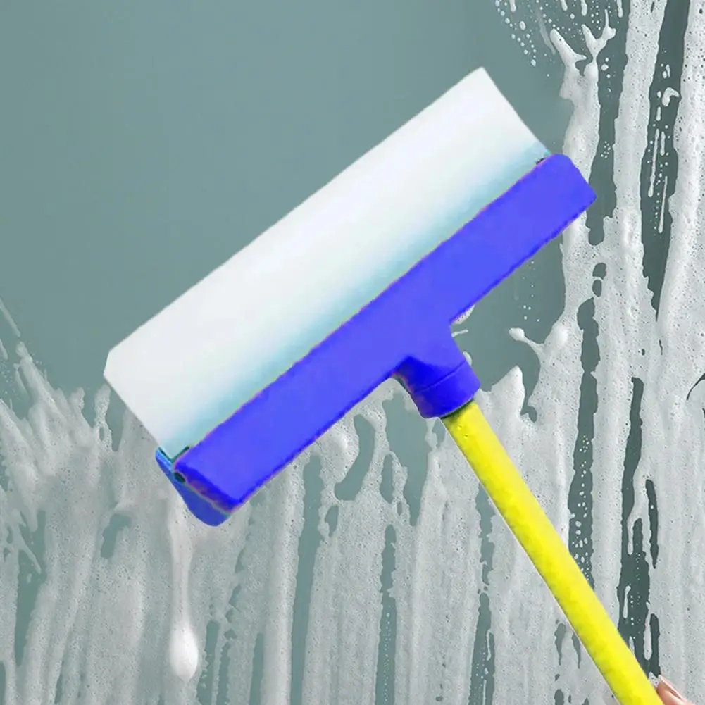 12-In Silicone Window Glass Cleaning Squeegee Kit Car Wash Water Wiper Drying Squeegee Ultrafine Fiber Cloth Cover Cleaning Tool
