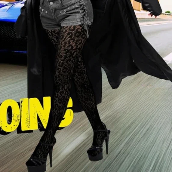 

Women Going wear Leopard Pantyhose Sexy lenceria Club Party High Waist Legging Fishnet Body Stockings Hot Pink Green Blue Tights