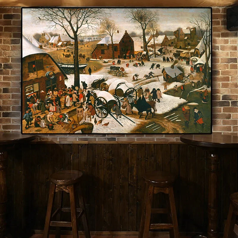 Pieter Bruegel The Elder Classic Artwork The Fall of The Rebel Angels Reproduction HD Printed Poster Canvas Painting Home Decor