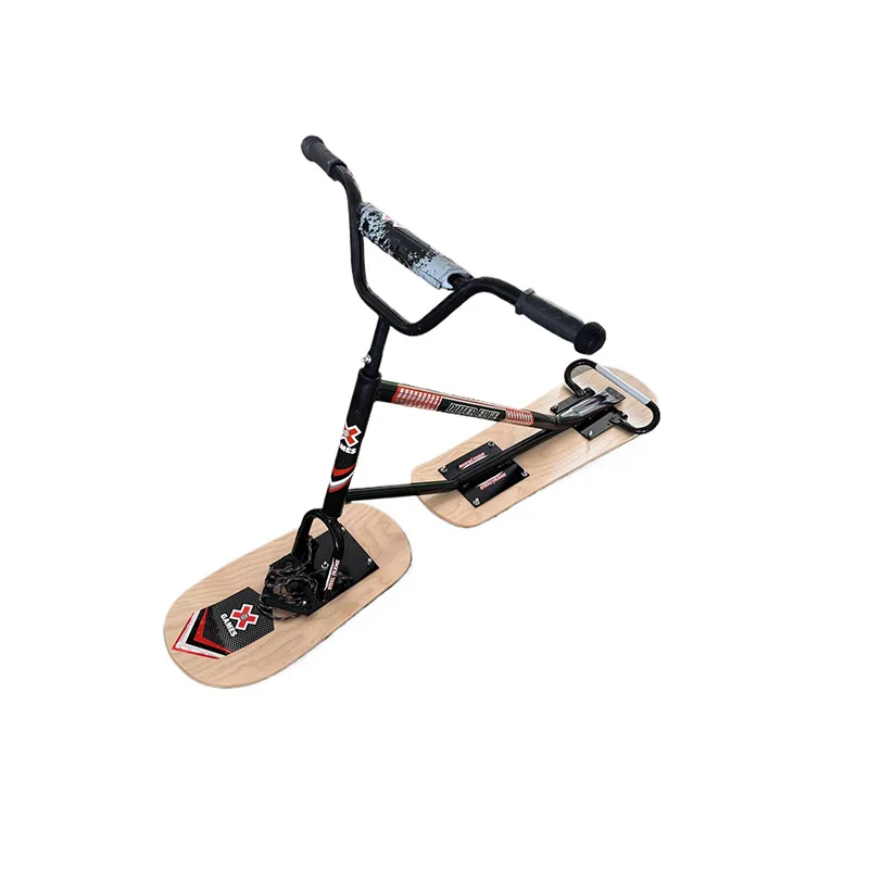 Lightweight Wood Plastic Snow Racer Kids Adults for Trick Snowboarding Snow Scooter Sled Sports Equipment for Winter Fun