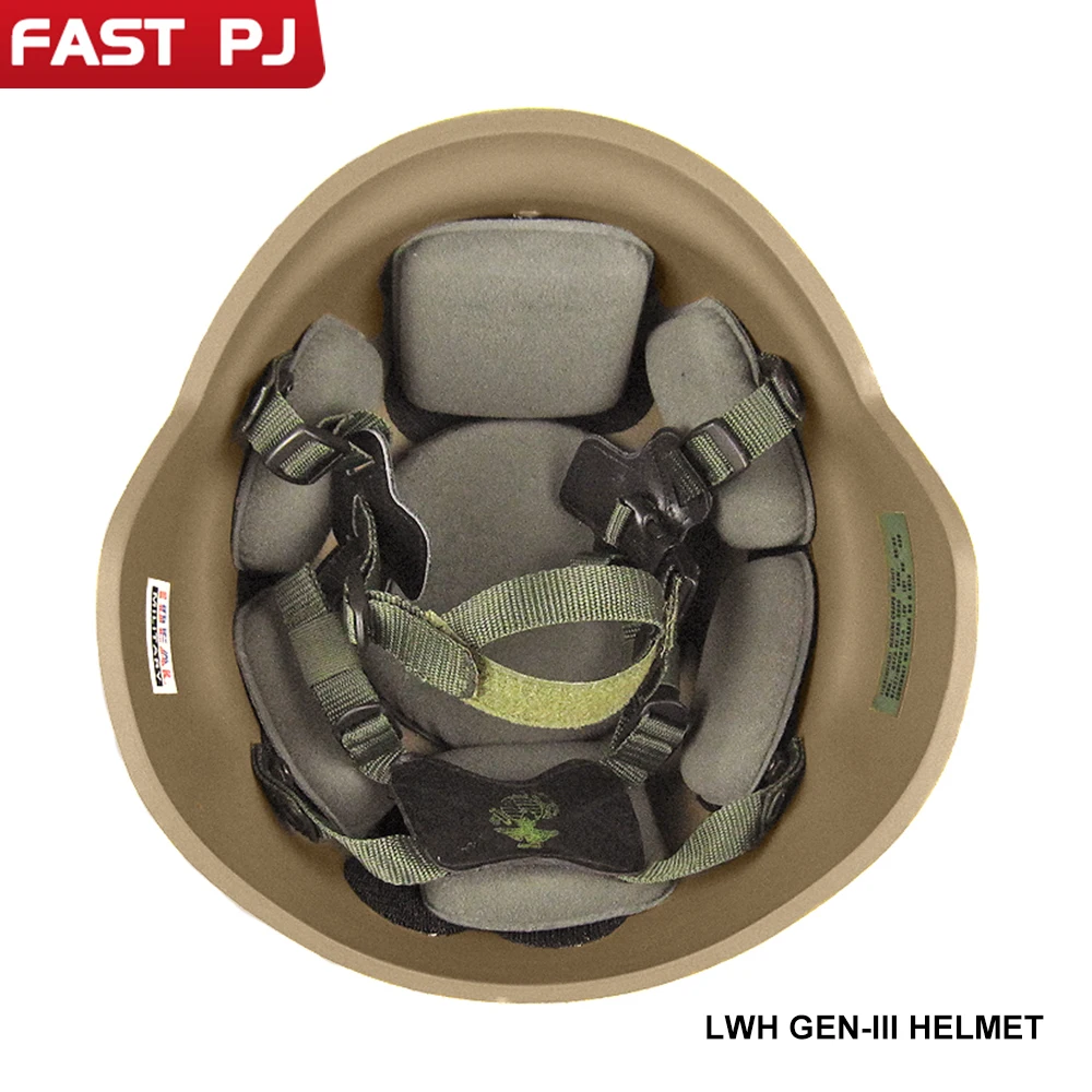 Casco anti-motim LWH/M88/FAST PJ - Guscio ispessito da 7 mm, fodera in memory foam |   Protezione civile per il casco tattico di sicurezza esterna