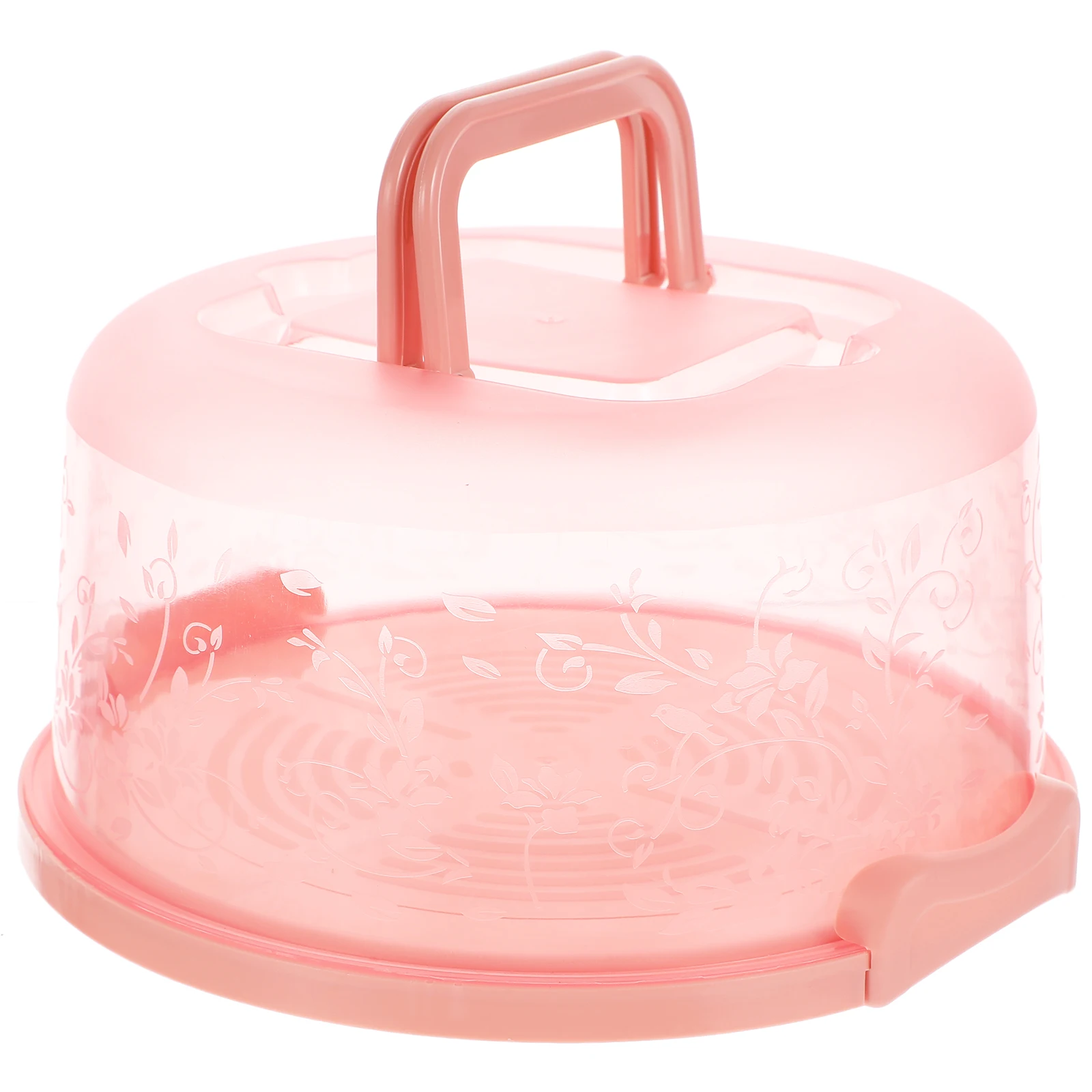 

1pc Portable Cake Box Blue PP Material Lightweight Handle Sealed Buckle Baking Packaging Container Food Packing Boxes Dessert