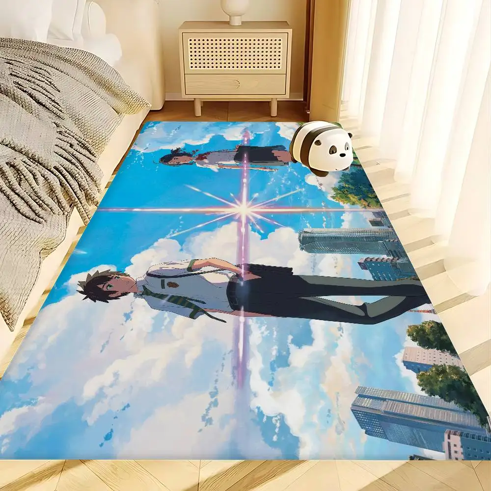 Anime Your Name Room Mats Retro Multiple Choice Living Room Kitchen Rug Non-Slip Welcome Rug