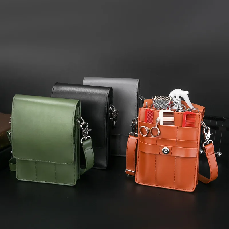 

Ножницы из искусственной кожи, ножницы для косметолога, поясная сумка для инструментов, легкая, для стрижки волос, наклонная поясная сумка