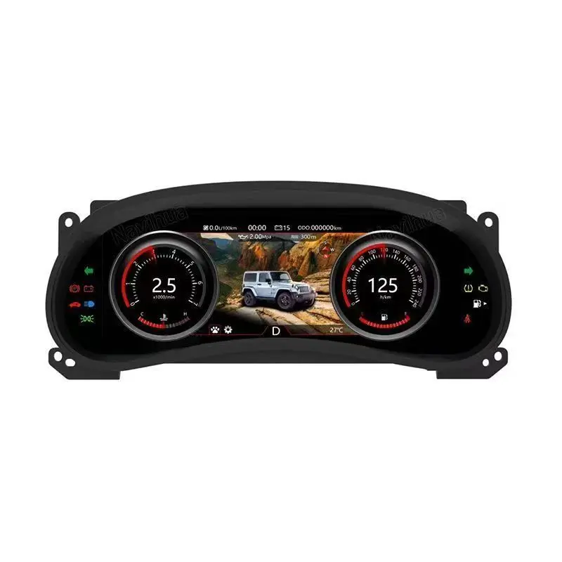 

2025 Latest Original Car Digital LINUX Instrument Cluster LCD Speedmeters Dashboard player For Lexus Jeep Wrangler JK 2011-2018