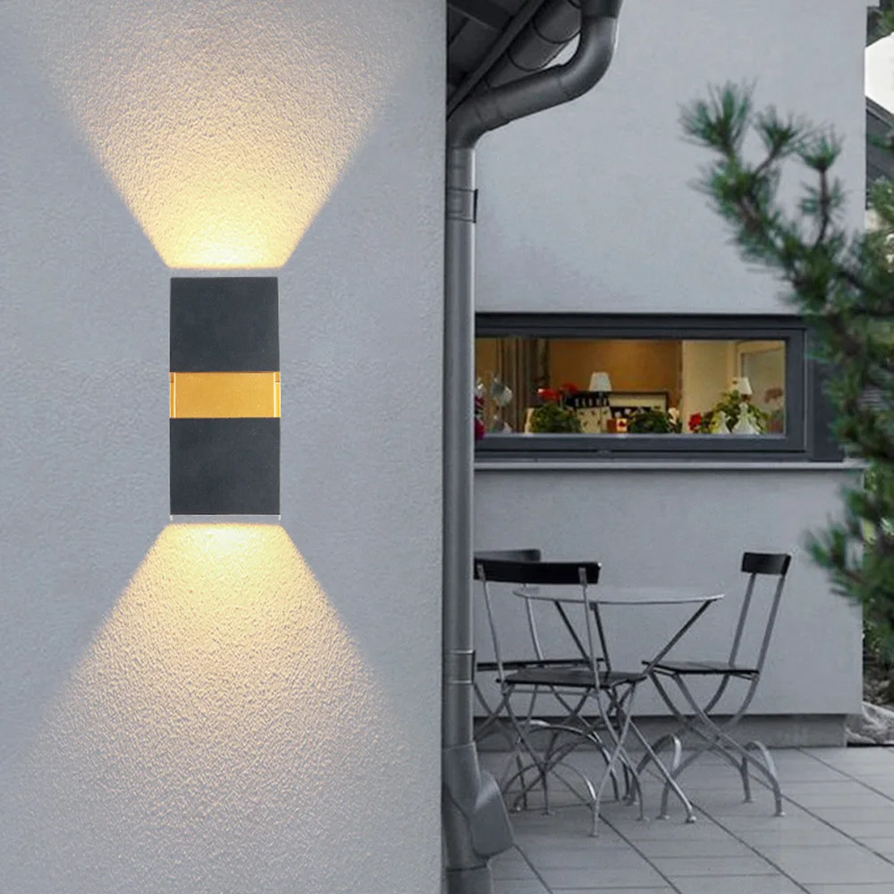 LED outdoor waterproof doorway household wall lamp villa balcony aisle light modern simple outdoor staircase lighting lamps