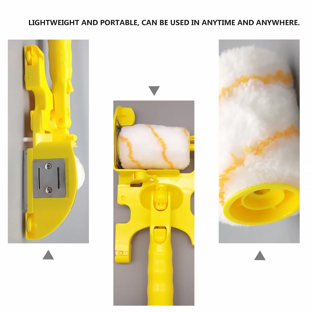 

New Roller Brush Set Home Wall Painting Tool Lightweight Durable Paint Edger Practical Refillable Trimmer For Wall Repair