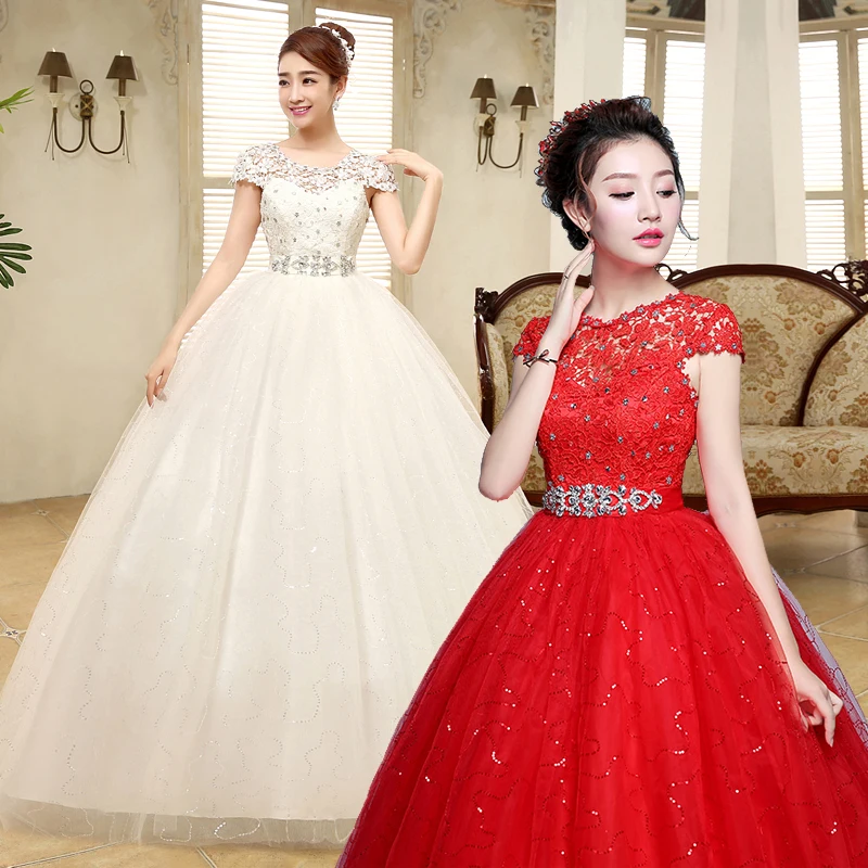 XXN#White Red RWedding Dress Bridal 2025 New Collection Forest Embroidery Free Customization Large Size Cheap Wholesale