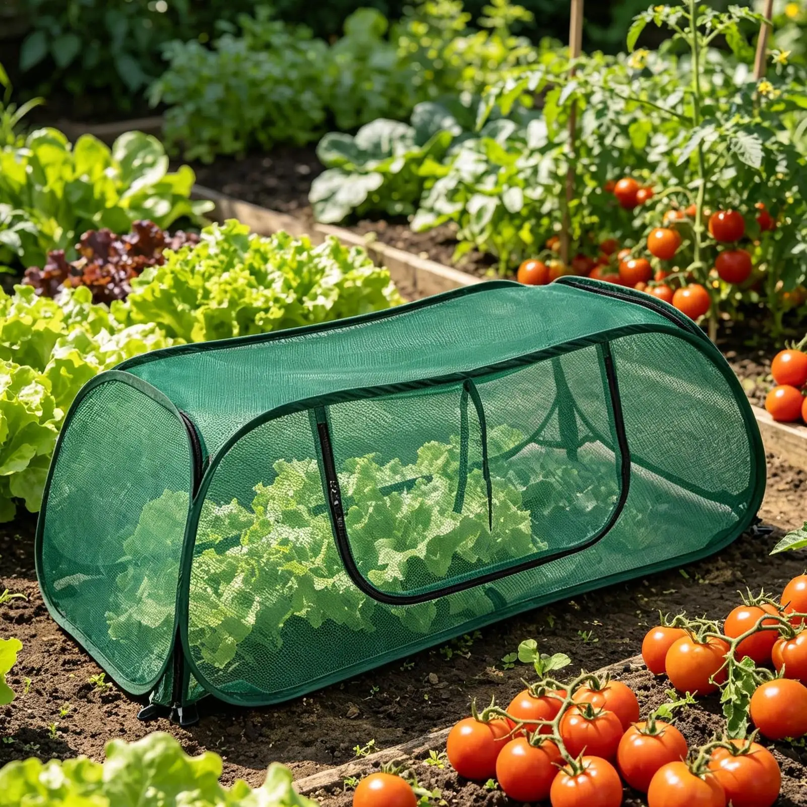 

Raised Bed Cover Reusable Guard Tent Plant Protector Mesh Garden Cover For Fruits Flowers Strawberries Tomatoes Seedlings Trees