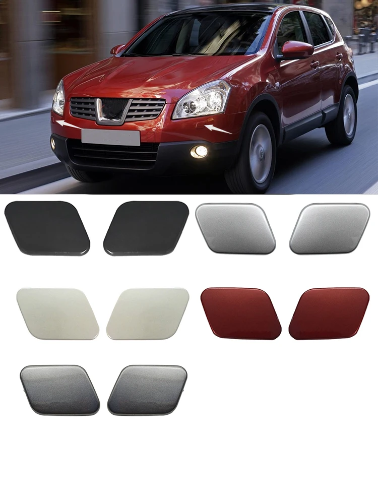 【Not Fit Qashqai J10 +2】Customer customization For Nissan QASHQAI 2008 - 2015 Front Headlight Spray Cleaning Cover