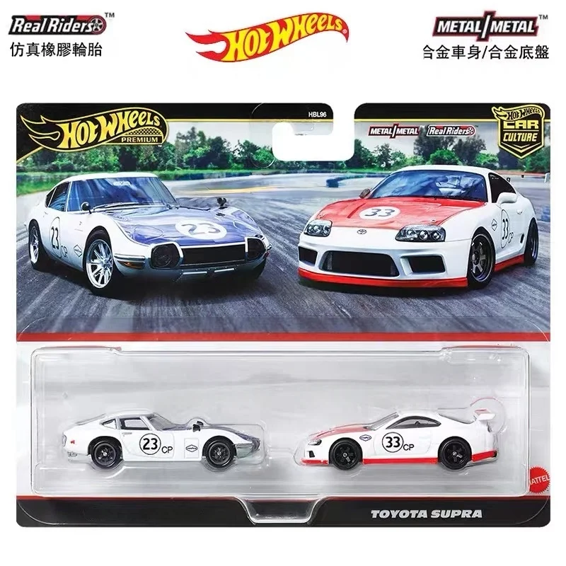 

New Selling Mattel Hot Wheels Mix 3 Premium 1:64 2 Pack Subaru Plymouth Toyota Off-Road Set Die-Cast Model Vehicle Cars Gift