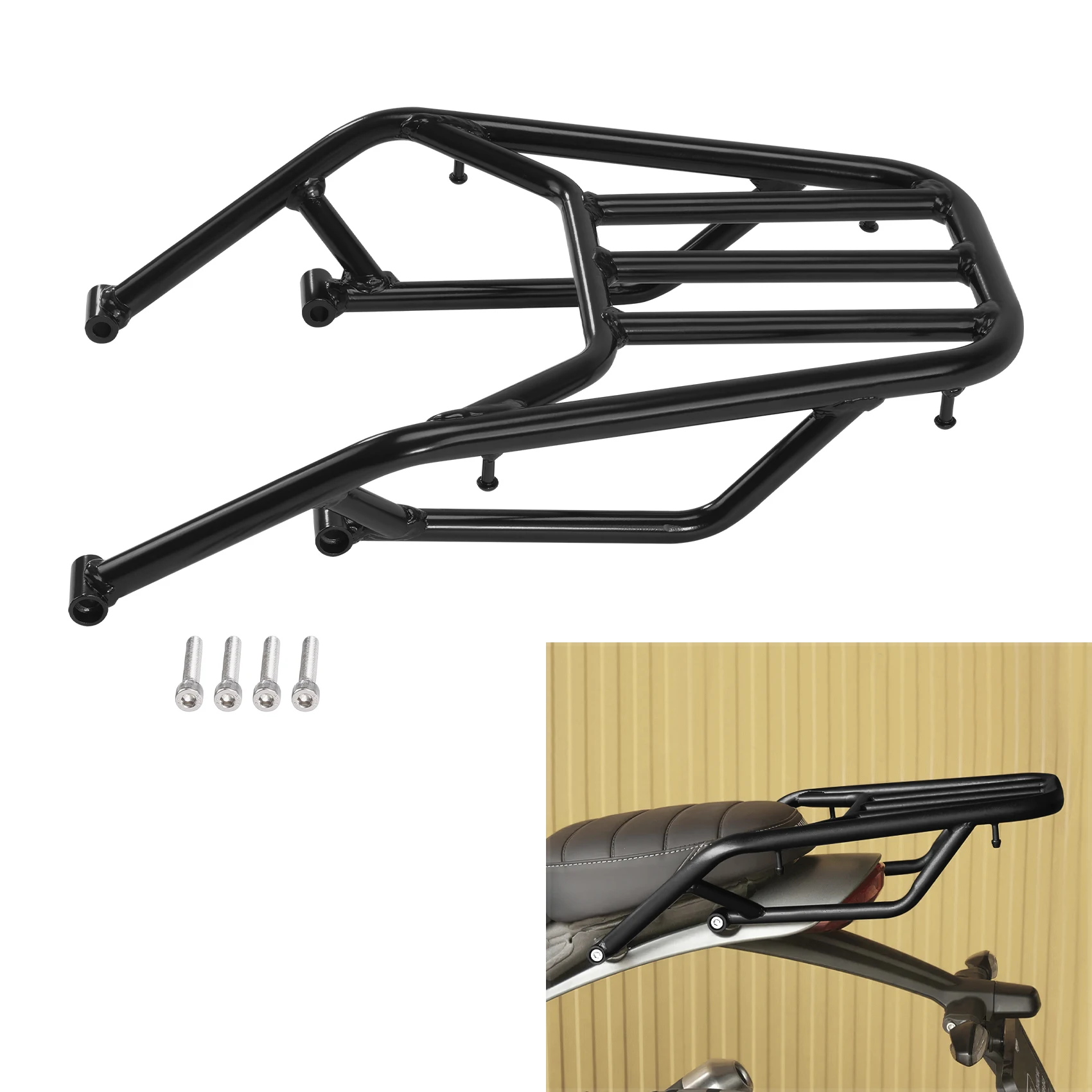 Motorcycle Rear Rack Accessories Luggage Racks For Triumph Speed 400 Scrambler 400X Speed400 Scrambler 400 X 2024-2025