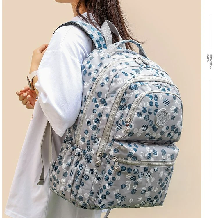 2023 Oxford Cloth Printed Women Travel Bag Fashionable Large Capacity Simple Backpack Large Hiking Backpack Student Schoolbag