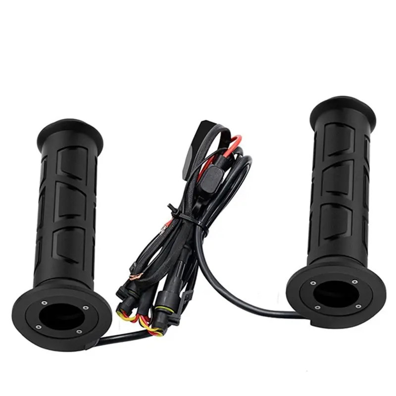 Snowmobile Handlebar Grips With 3 Levels Adjustable Heated Memory ATV Heated Grips For 22Mm 12V ATV Snowmobile