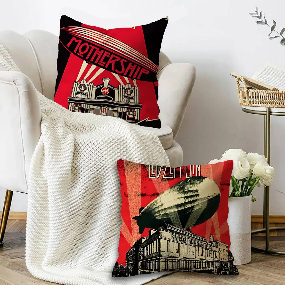 British Rock Led Band Z-Zeppelines Cushion Cover Polyester Sofa Cushions Decorative Throw Pillows Home Decoration Pillowcover