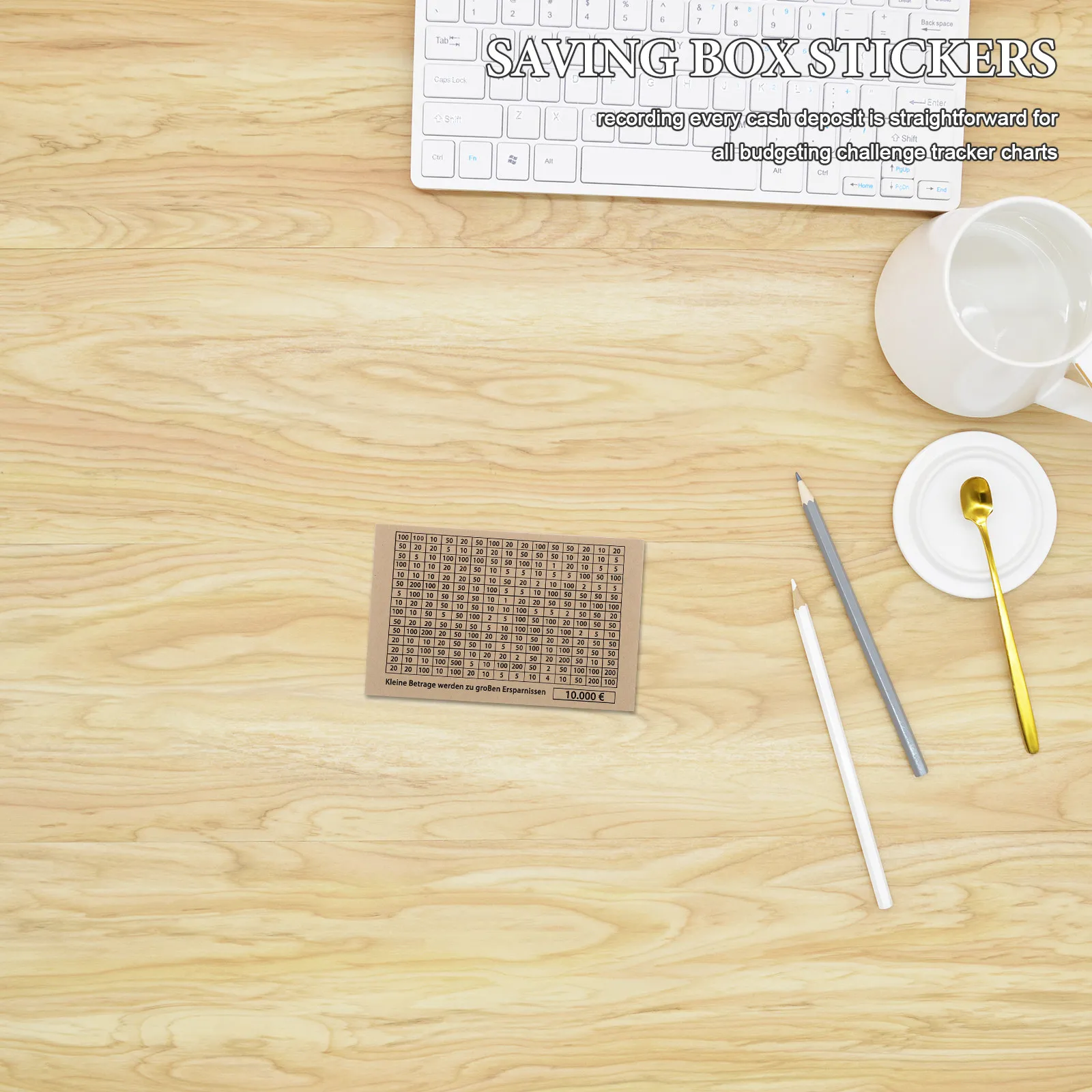 

50 Sheets Budget Planner Stickers Motivational Saving Challenge Sheets for Money Management Education in Family Or Classroom