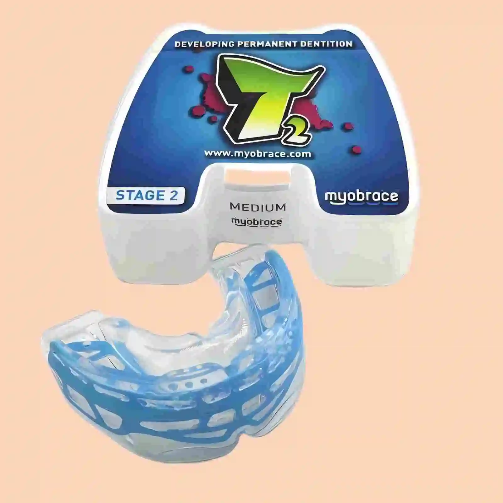 1Pcs MRC Dental Myobrace T2 Medium/Large Orthodontic Trainer for Teens Orthodontic Appliance Correct Poor Habit