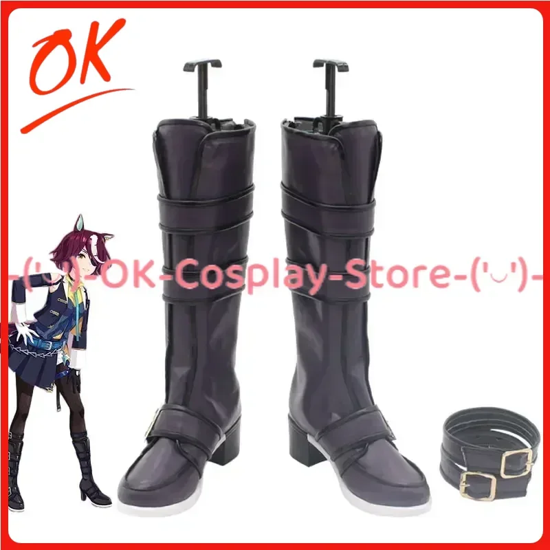 

[Customized] Tanino Gimlet Cosplay Shoes Game Umamusume Pretty Derby Anime Roleplay Halloween Carnival Party PU Leather Boots
