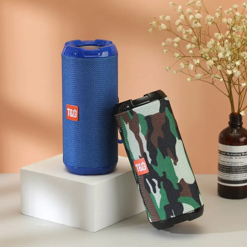 Altavoz Bluetooth inalámbrico Pequeño, portátil, Doble tarjeta de altavoz para el hogar, Subwoofer fuerte para exteriores, compatible con Radio FM, TF