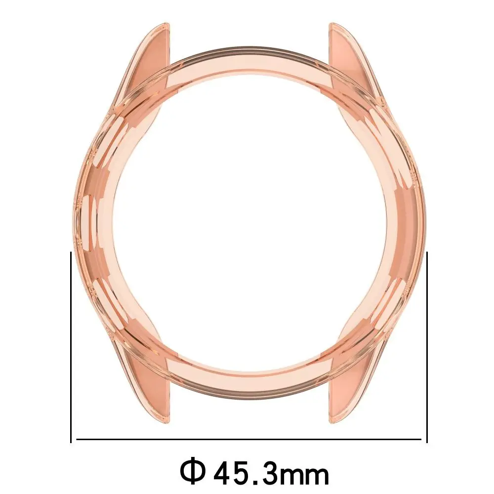 Sarung pelindung Bumper TPU, aksesori pelindung bingkai transparan untuk Garmin Forerunner 165/165 musik