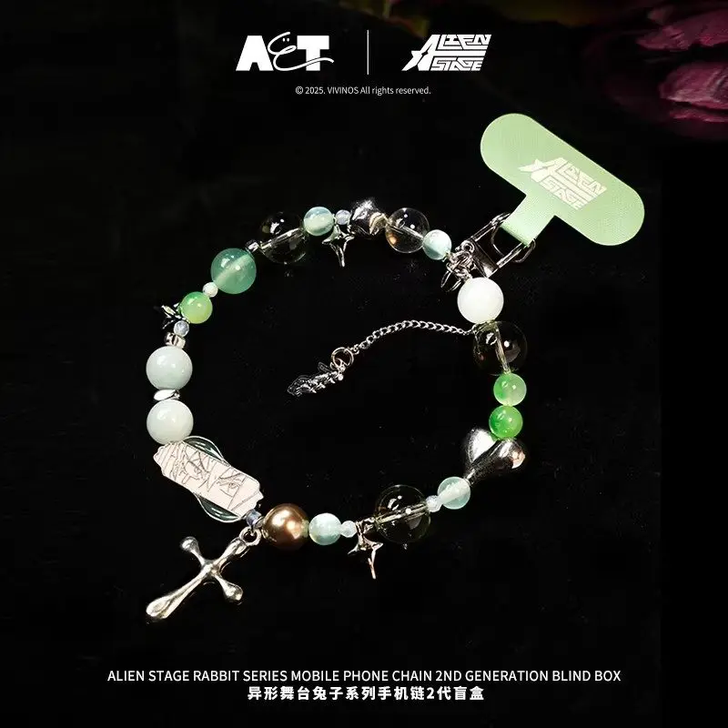 Oryginalny brelok do telefonu Alien Stage Rabbit V2 Series, figurka niespodzianka, anime, modne zabawki, breloczek, prezent na urodziny dla dziewczyny.