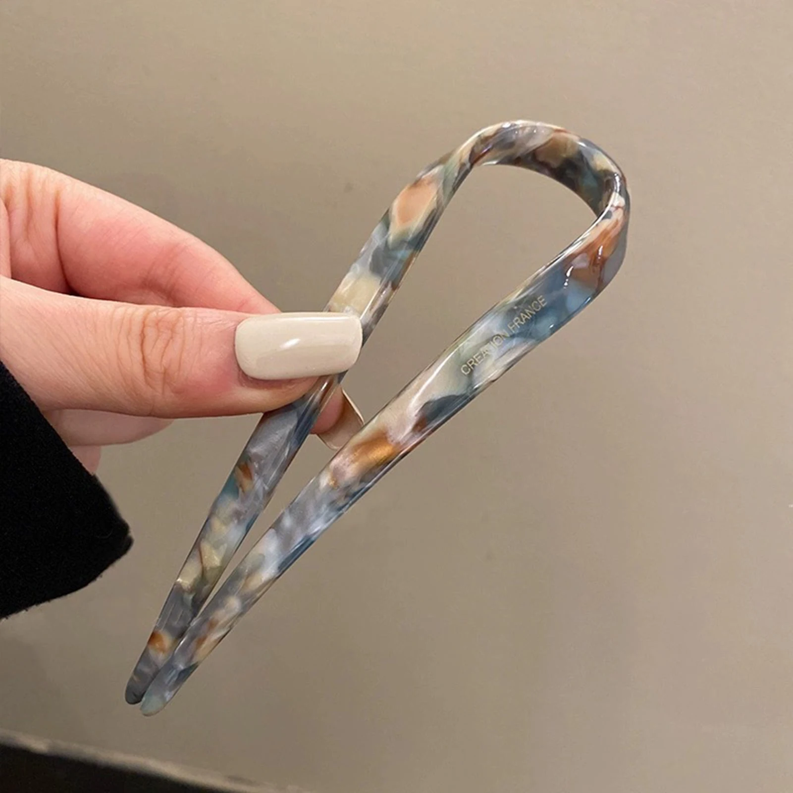 Elegante U-förmige Haarnadeln für Damen, französische Haarspange mit zwei Zinken, Vintage-Haarklammern, Haar-Accessoires, Damen-Haarstyling-Tool – Detail 5