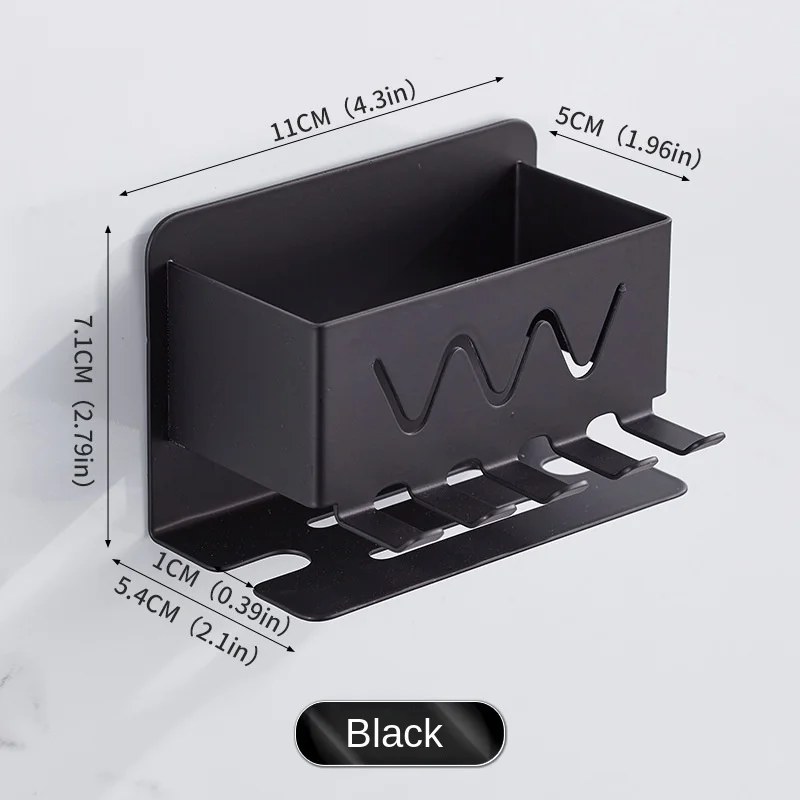 Stainless Steel Toothbrush Holder Bathroom Multifunctional Storage Rack Without Punching Wall-mounted Toothbrush Storage Rack