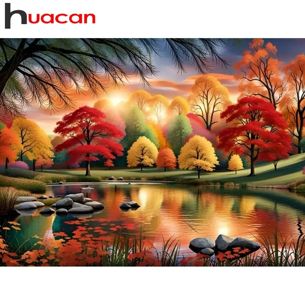 Huacan Diamant-Gemälde, Tier-Panda, komplett, rund, quadratisch, Mosaik, Pilz, neue Kollektion, Heimdekoration