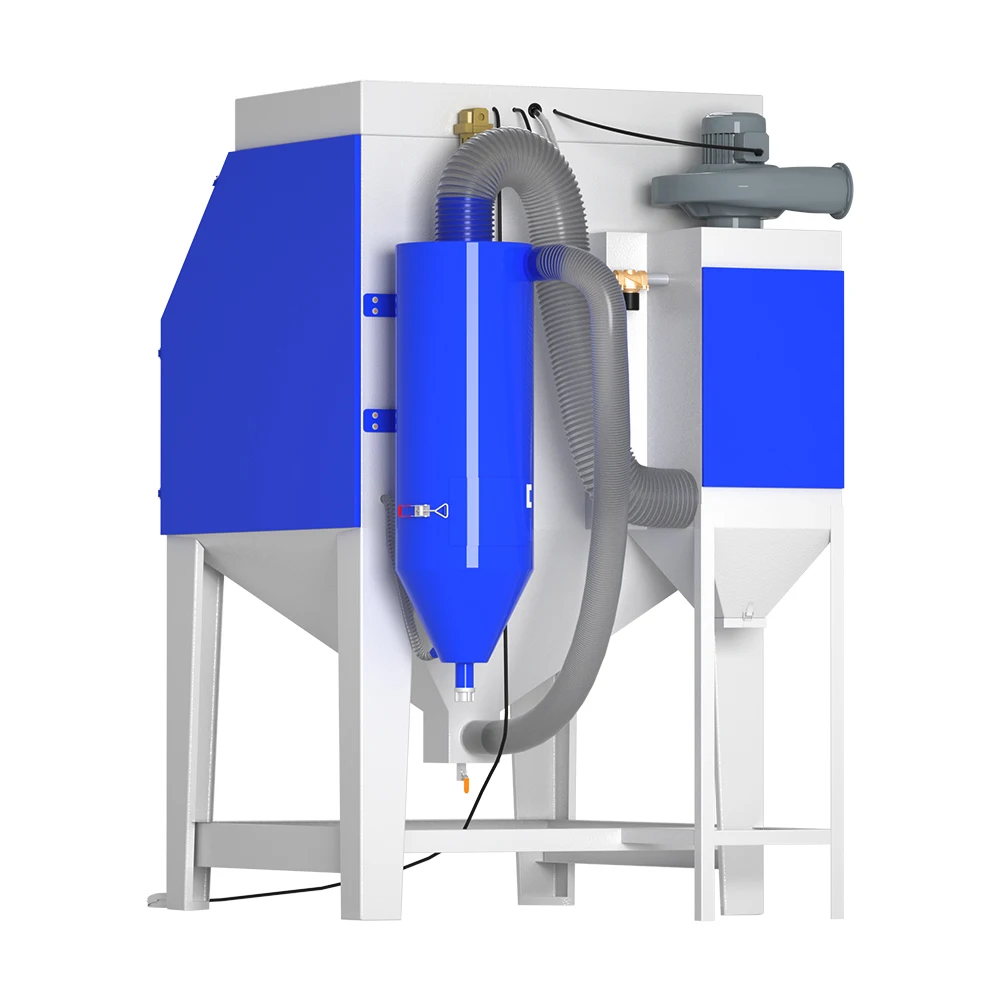 LS-ALLmodelXF High Power 550W-750W Cyclone Separation Dry Sandblaster Cabinet High Pressure Cleaner Surface Treatment Durable