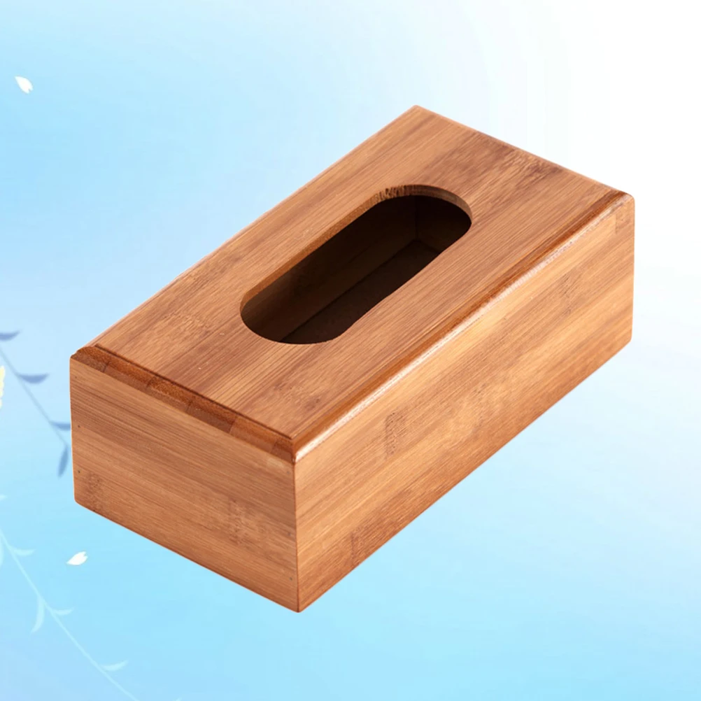 

Wooden Tissue Box Natural Material Smooth Edges Multifunctional Car Household Paper Storage Box Tissues Holder Napkin Container