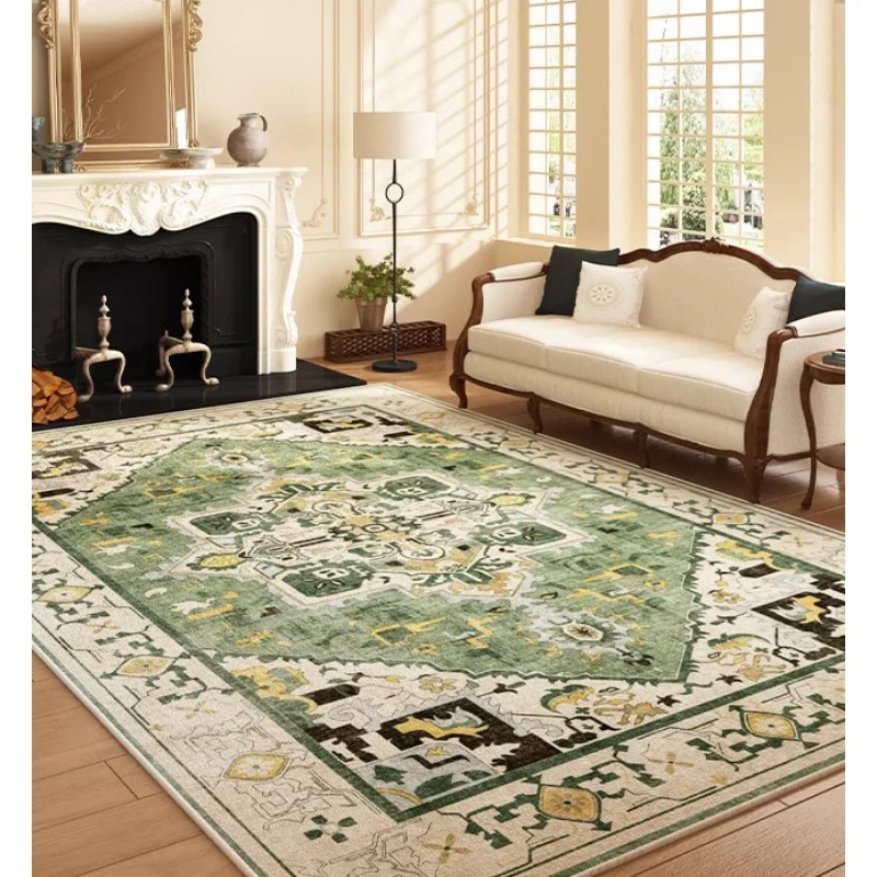 

Retro Living Room Carpet Large Area Light Luxury High-end Bedroom Rug Fashionable Creative Coffee Table Sofa Mats Alfombra Tapis